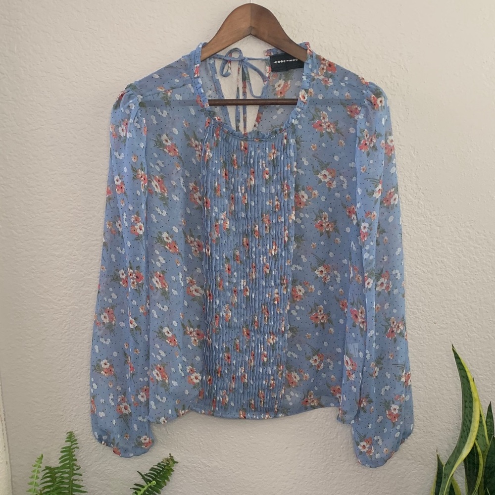 Code X Mode floral blouse